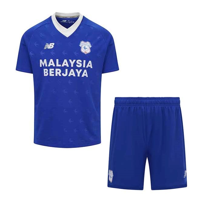 Camiseta Cardiff City 1ª Kit Niño 2022 2023